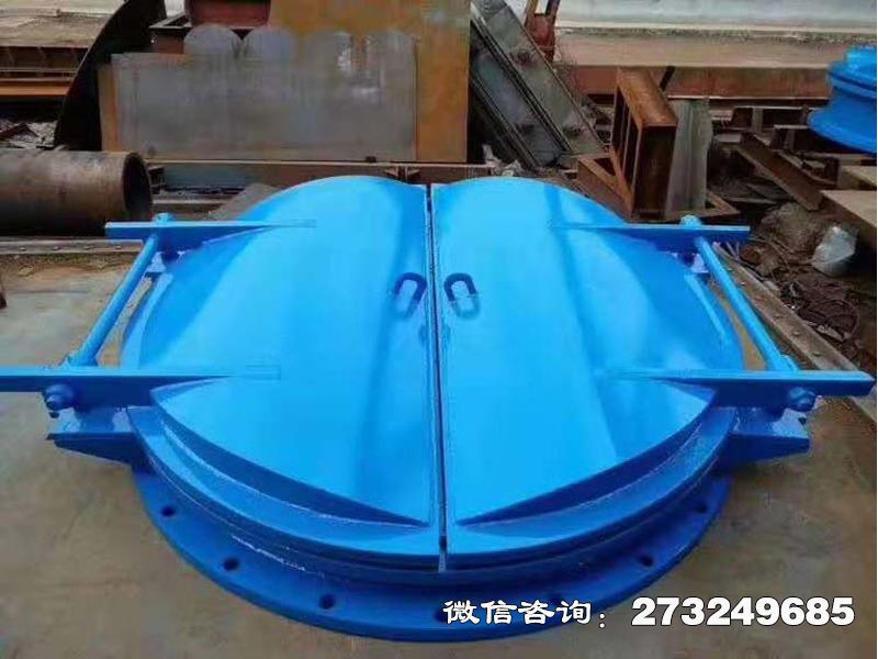 濠江铸铁圆形渠道拍门